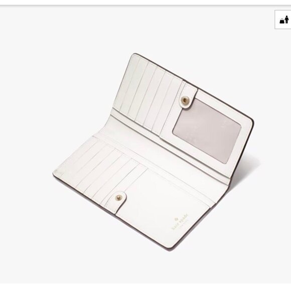 Kate Spade large bifold wallet rose print - Picture 3 of 3